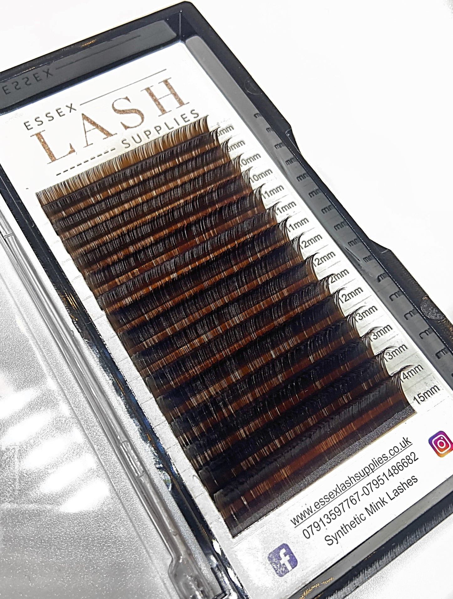 Brown Lashes Mixed Length