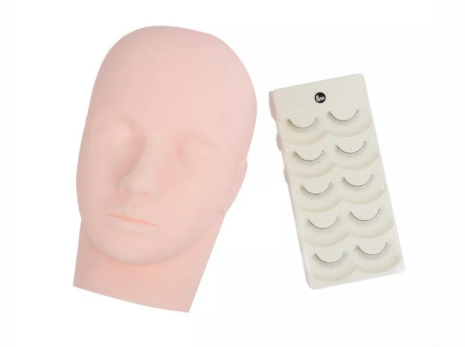 Mannequin Head with Training lashes