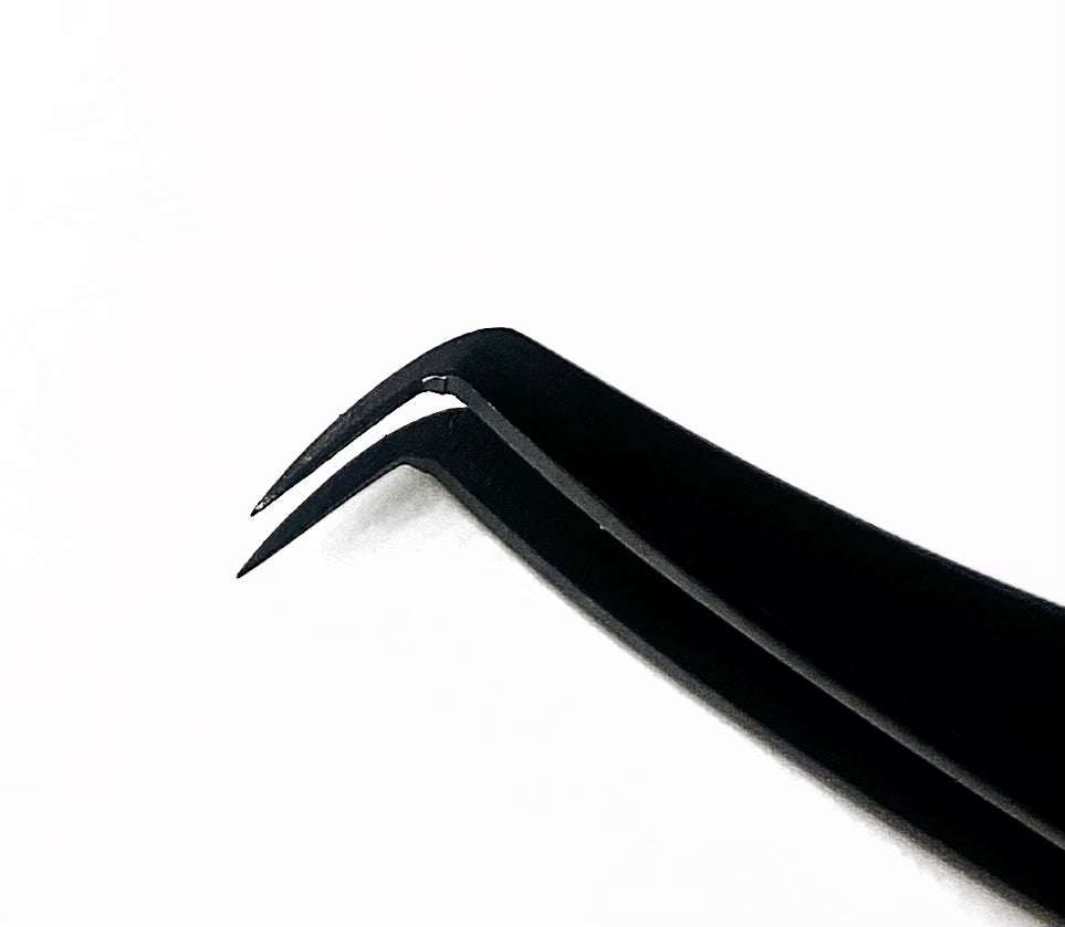 L shaped precision angled Volume Tweezer