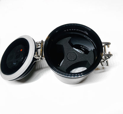 Glue/Adhesive container with built in Hygrometer