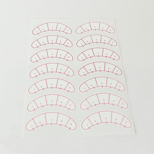Lash Map Stickers (70 pairs)