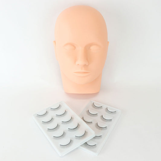Mannequin Head with Training lashes