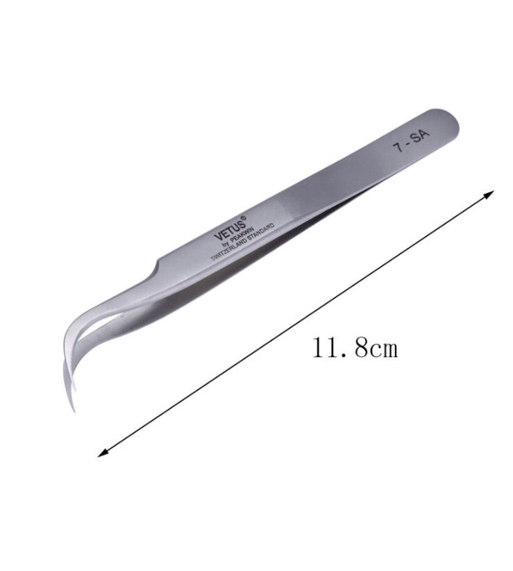 Vetus Curved Tweezers 7-SA