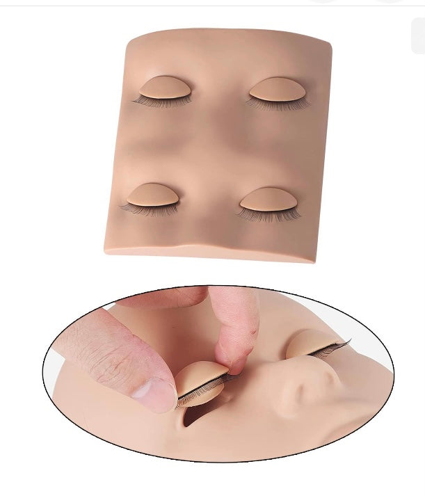 Silicone Practice Head / Face With Removable Eyes